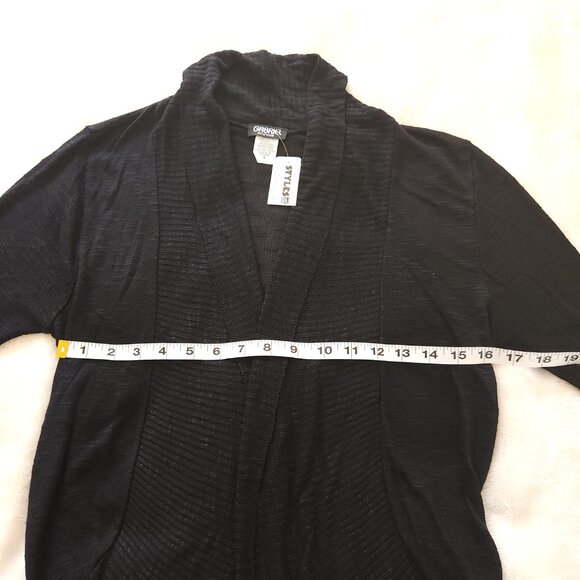 NWT Gabriel New York Black Lightweight Cardigan Women's Size S - Picture 8 of 11